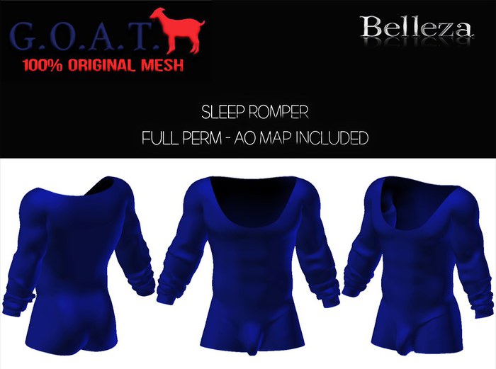 G.O.A.T. BELLEZA JAKE SLEEP ROMPER FULL PERM