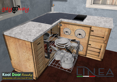 Second Life Marketplace - LINEA KITCHEN - PG WOOD COOKING CORNER BENTO ...