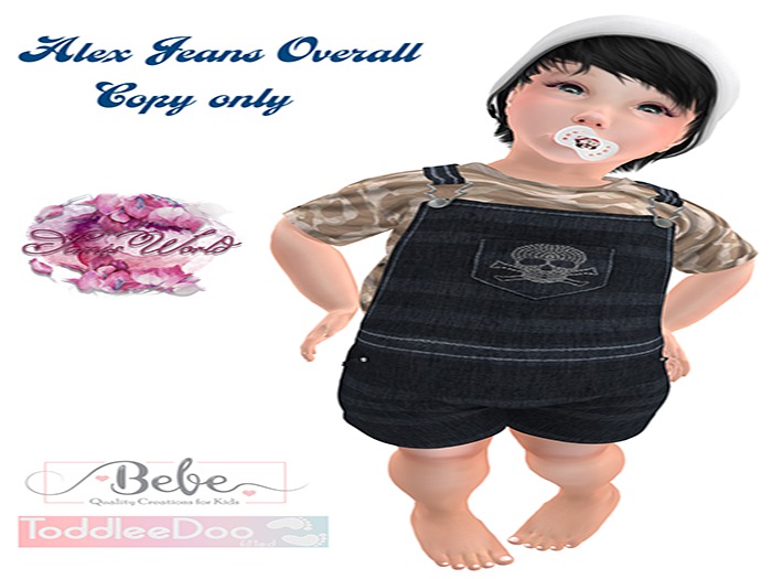 (SW) ALEX OVERALL JEANS TD/BEBE