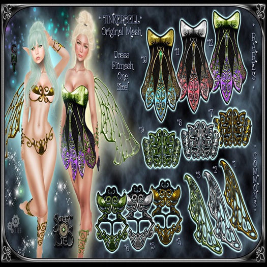 *SL* Tinkerbell Fitmesh Dress - Sweet Lies Box 11 RARE