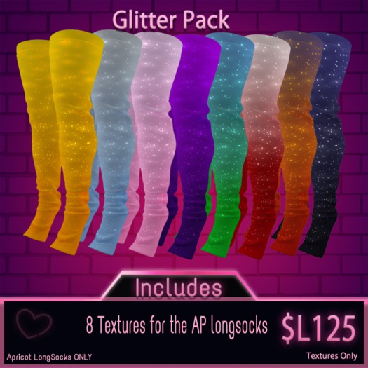 {PG} LongSock Textures (glitter)