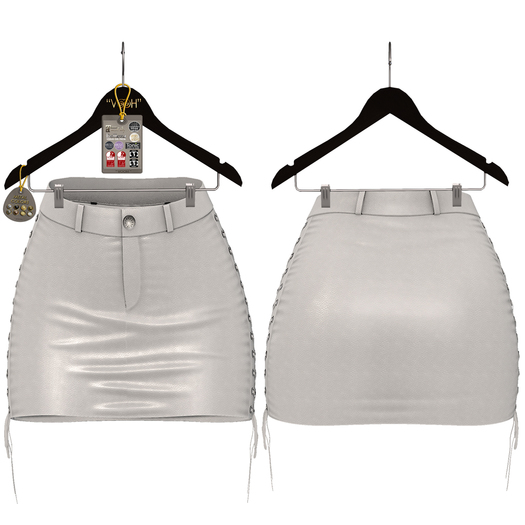 " VOOH " MEGAN SKIRT "WHITE" (ADD TO UNPACK)