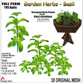 Full Perm Mesh Garden Herbs - Basil