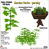 Full Perm Mesh Garden Herbs - Parsley