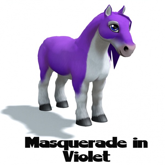 AMARETTO PONIE PALS BASKET MASQVIOLET DBL PHO BOWLILAC F