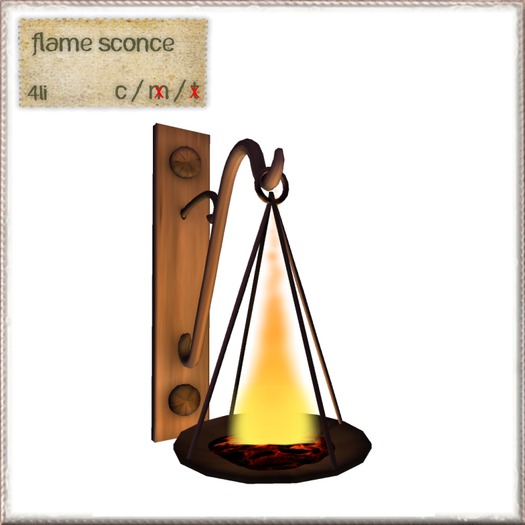 *~ DT ~* The Flame Sconce