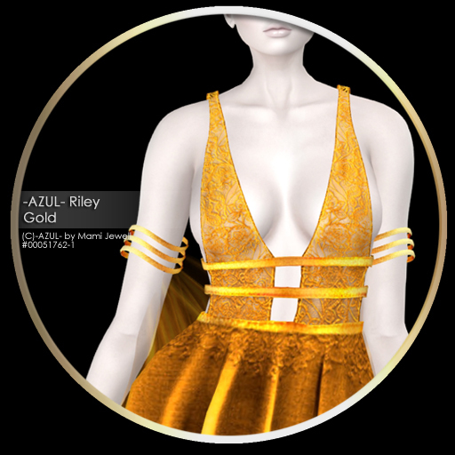 -AZUL- Riley /Gold