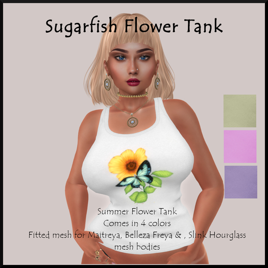 Sugarfish - Flower Tank Top