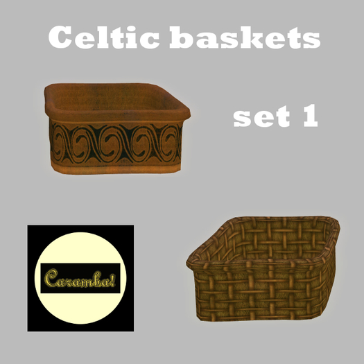 Celtic baskets - set 1