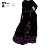 MEDIEVAL DRESS CASUAL BLACK - Maitreya