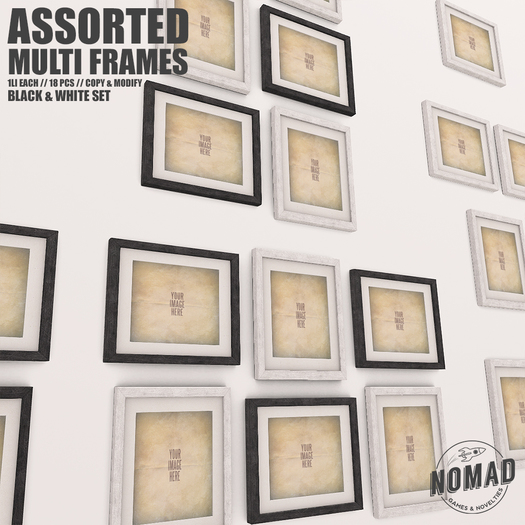 NOMAD // ASSORTED MULTI FRAMES // BLACK & WHITE (DISCOUNTED)