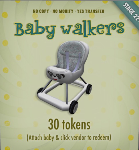 Zobby Token Toys - Smart Seated Walker White Panda