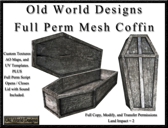 Full perm mesh coffin boxed