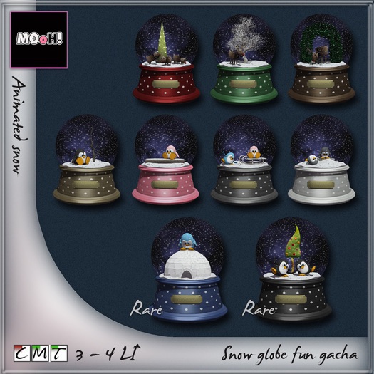 MOoH! Snow globe Double trouble  4LI RARE