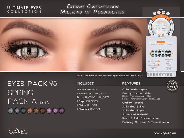 [GA.EG] Ultimate Eyes Pack - EY15A Spring Pack A