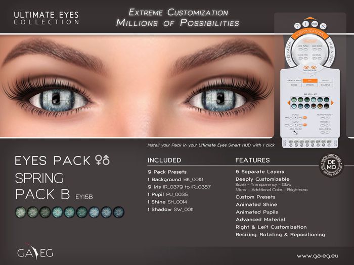 [GA.EG] Ultimate Eyes Pack - EY15B Spring Pack B