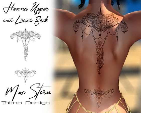 Henna Upper and Lower Back