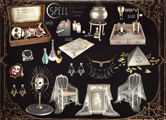 SPELL : Obscuro : Elemental Earring Silver