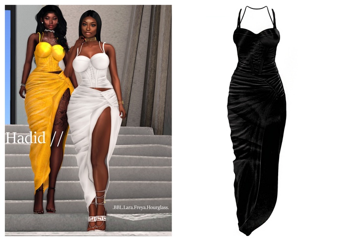 {Monarch} Hadid Dress // Black