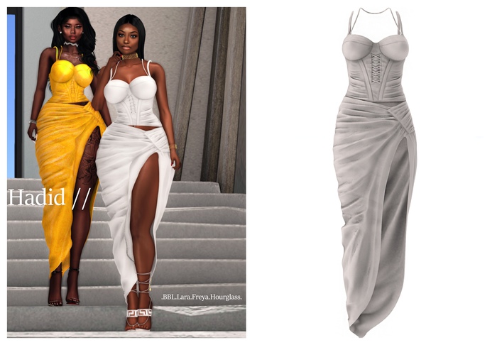 {Monarch} Hadid  Dress // White