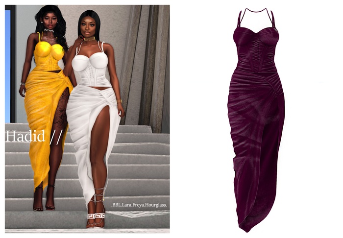 {Monarch} Hadid  Dress // Purple