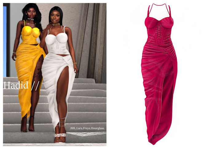 {Monarch} Hadid  Dress // Pink