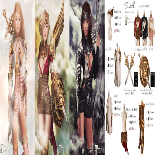=Zenith=Berserker Gloves(Brown) Maitreya