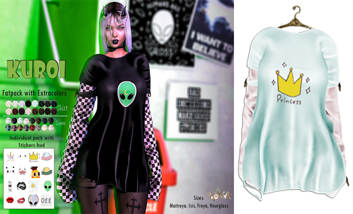 UNA. Kuroi Shirt Sky