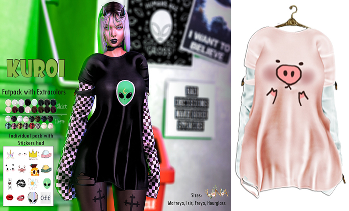 UNA. Kuroi Shirt Pink
