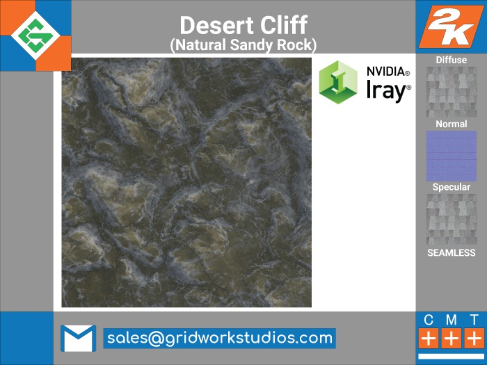 Desert Cliff(Natural Sandy Rock)