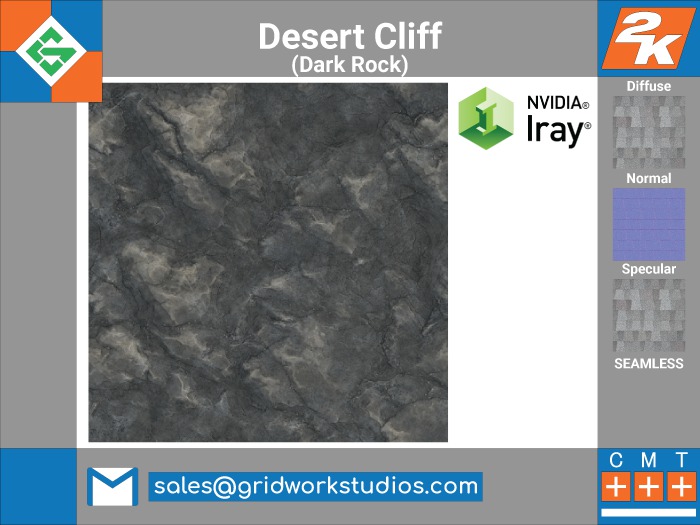 [ G.W.S. ] Desert Cliff(Dark Rock)