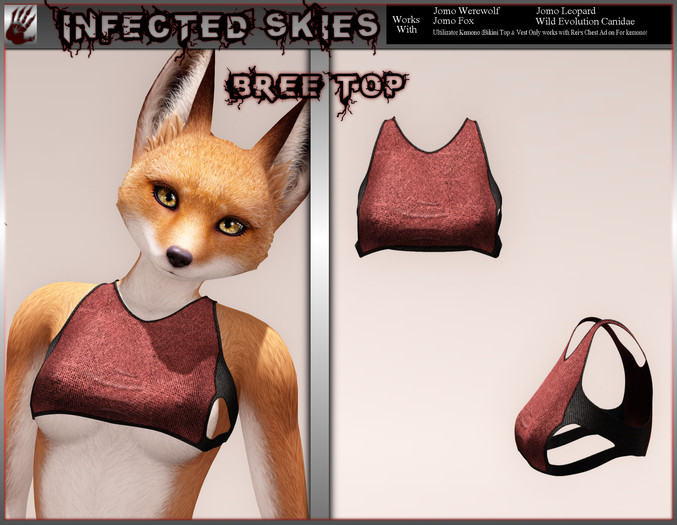 Bree Top Furry Red   (Boxed)