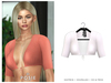 POSIE - Ayira Crop Top .WHITE