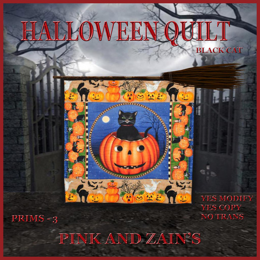 Halloween Quilt - Black Cat [BOXED]