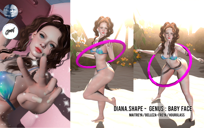 ::Glonet:: Diana Shape Genus - baby face 
