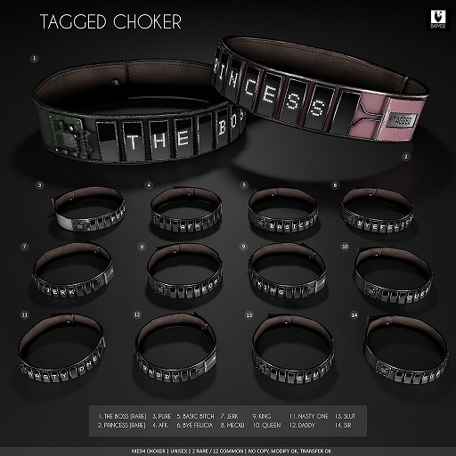 8. :BAMSE: Tagged Choker - Meow