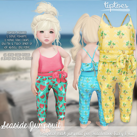 . tiptoes - Seaside Jumpsuit - Palms