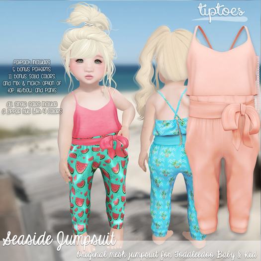 . tiptoes - Seaside Jumpsuit - Peach