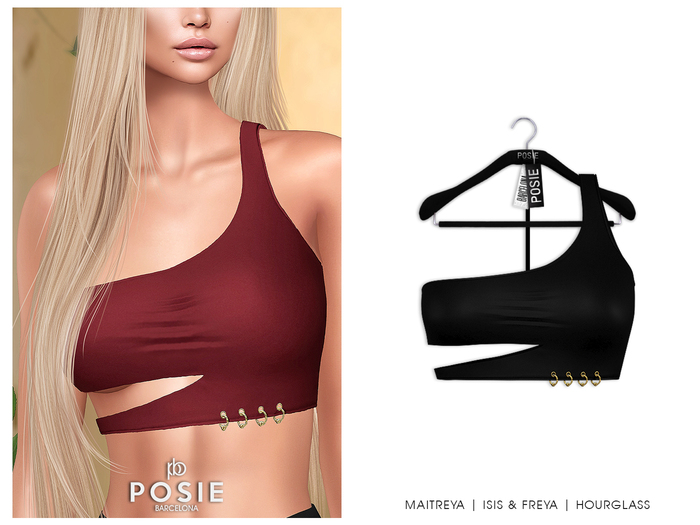 POSIE - Hana Crop Top .ONYX