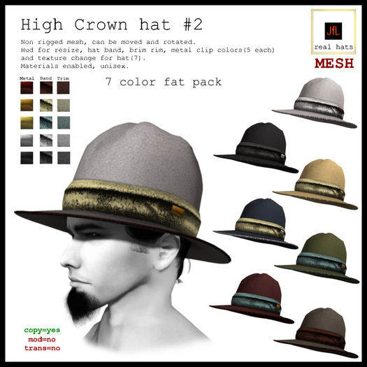 JfL High Crown hat #2 FAT PACK_BOXED