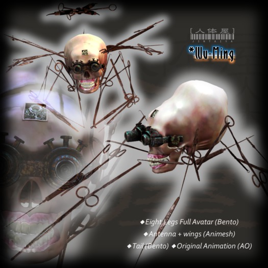 !!DEMO!! Eight Legs Full Avatar (Bento & Animesh)★ Charming Creature / Original Animations