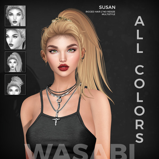 Wasabi // Susan Mesh Hair - All colors