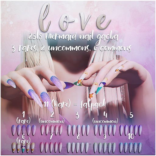 Love [Mermaid Nails] #2 UNCOMMON