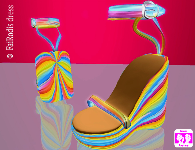 FaiRodis Happy Rainbow sandals MeshAV pack