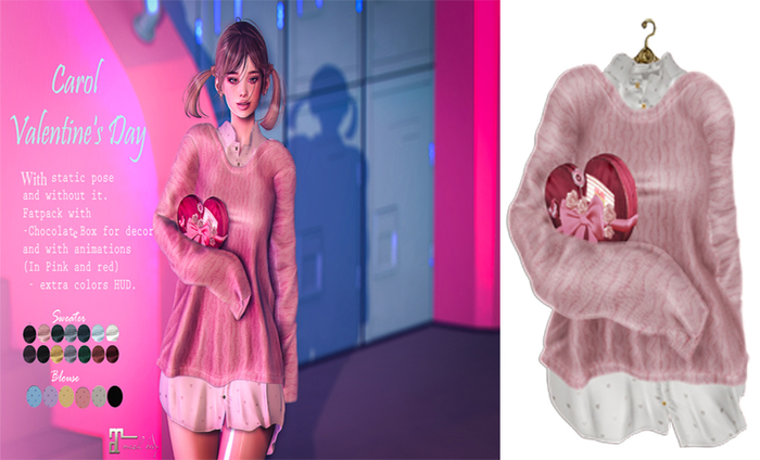 UNA. Carol Valentine's Day Pink
