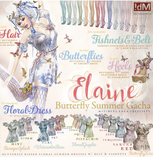 !dM Elaine **BUTTERFLIES** (BOX #33) RARE