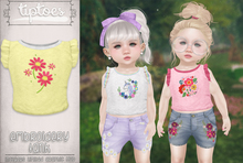 . tiptoes - Embroidery Tank - Canary