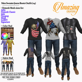 AmAzInG CrEaTiOnS Men Sweater Jeans Boots Outfit (04)