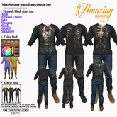 AmAzInG CrEaTiOnS Men Sweater Jeans Boots Outfit (05)