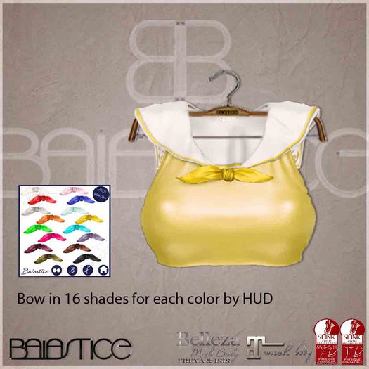 Baiastice_Mini Sailor Top-Lemon